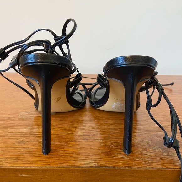 Express black tie up heels | women’s | size 8 - Picture 3 of 5